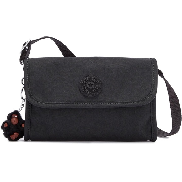 Kipling Aisling crossbody bag in Black With Monkey Keychain - Picture 5 of 6